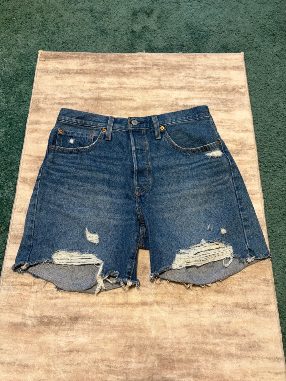 Levi’s Distressed Denim Shorts
